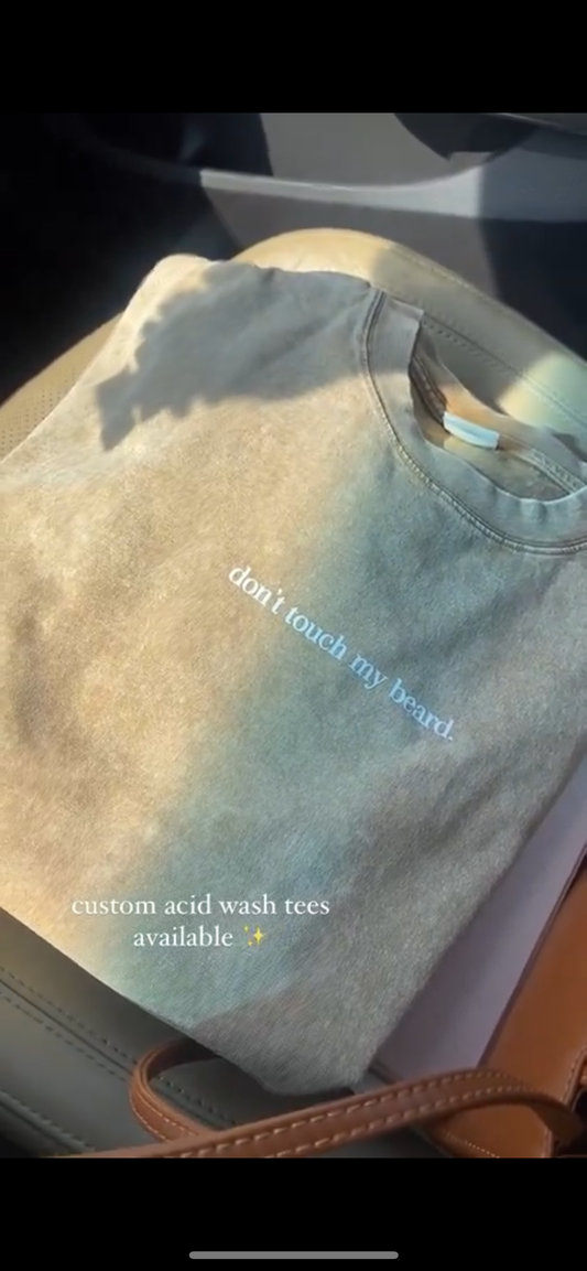 Custom Acid Wash Tee *PREORDER*